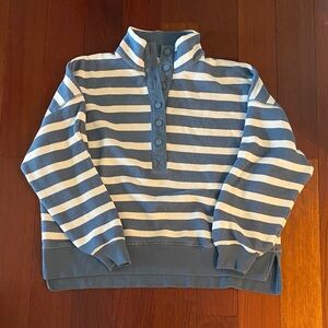 Striped Blue and White Pullover